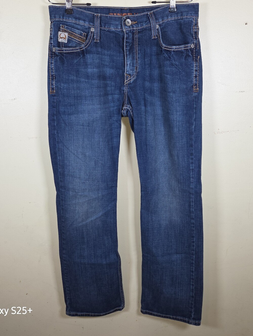 Cinch Ian Men's Straight Slim Fit Jeans Blue Medium Wash Denim Stretch 32x32